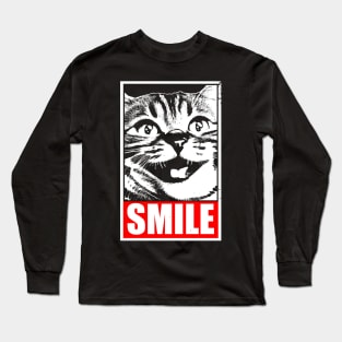 Funny Cute Cat Meme Gift For Cat Lovers Long Sleeve T-Shirt